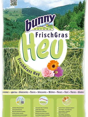 Bunny Heno Fresco con Flores para Roedores