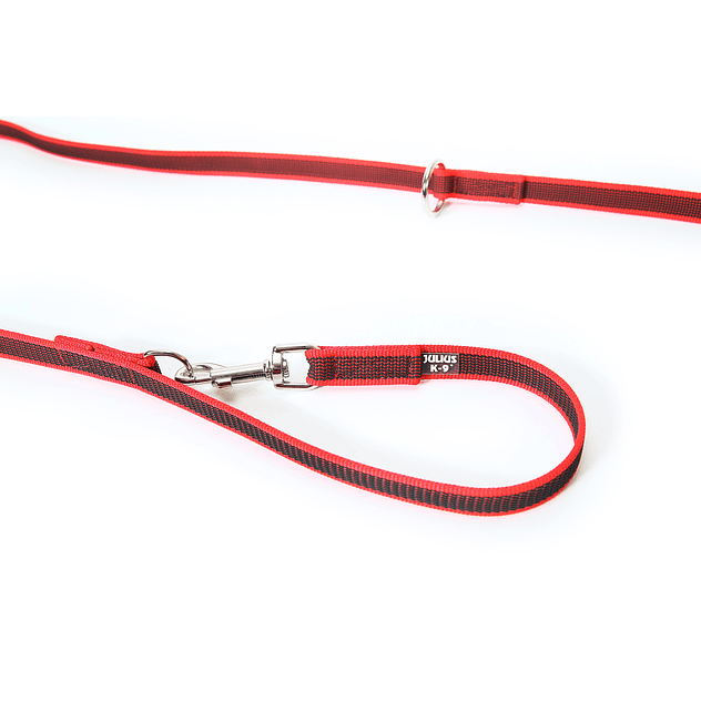 Correa julius k9 color gray ajustable roja 2
