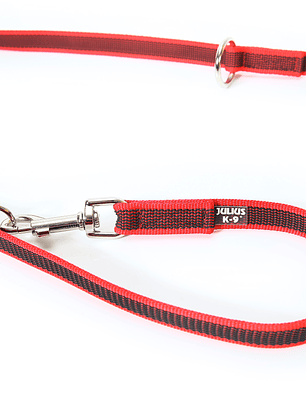 Correa julius k9 color gray ajustable roja