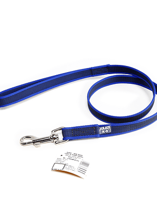 Correa julius k9 color gray con asa azul