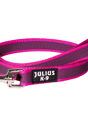 Correa julius k9 color gray con asa rosa