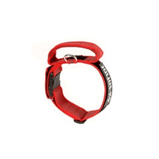 Collar julius k9 color gray con asa 40mm rojo gris 2