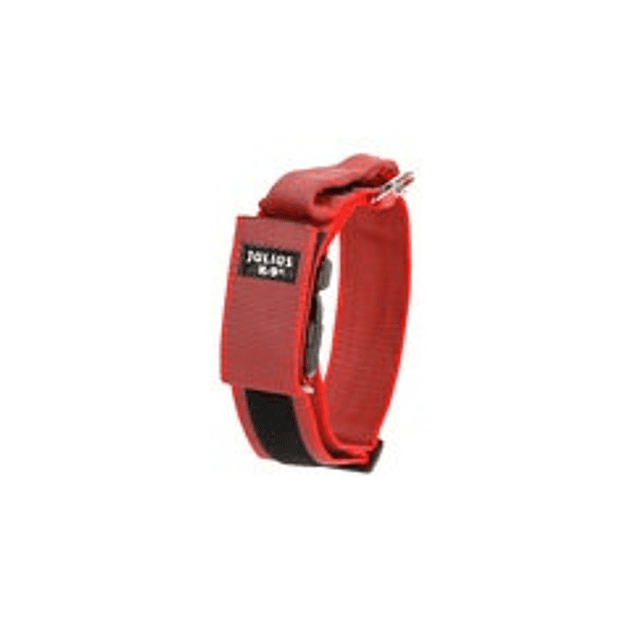 Collar julius k9 color gray con asa 40mm rojo gris 3