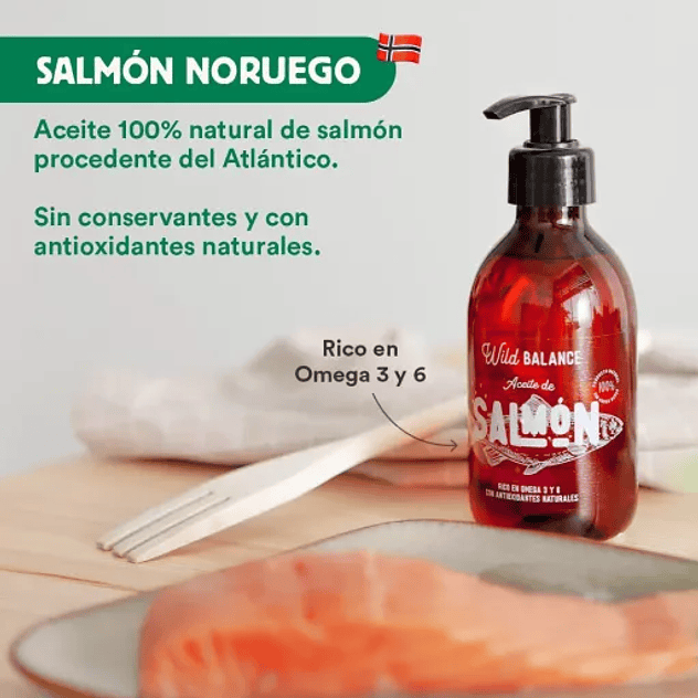 Wild Balance Aceite de Salmón Noruego 250ML 3