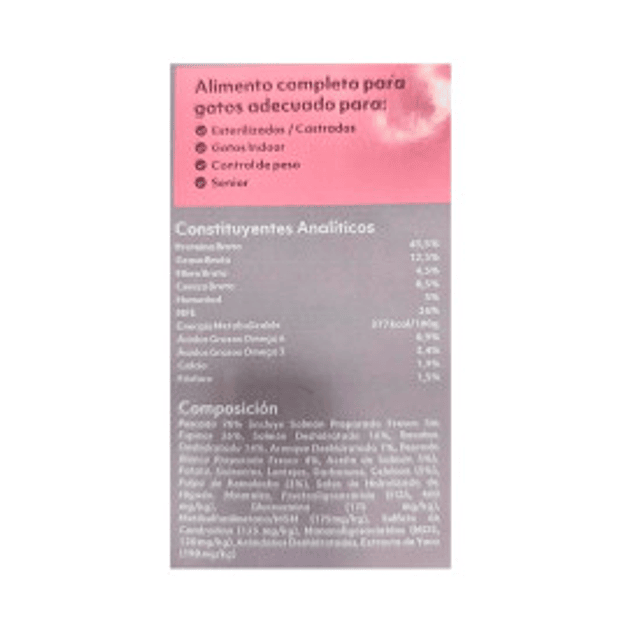 Instinto Pienso Natural Pescado Blanco y Salmón para Gato Esterilizado 5