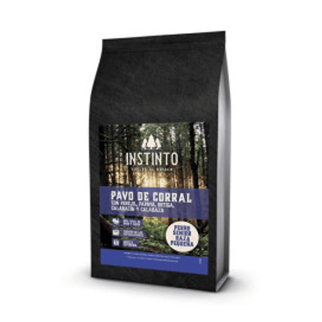 Pienso Instinto con Pavo de Corral para Perro Sénior Mini 1