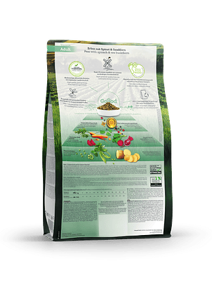 GOOOD Adulto Vegetariano - Guisantes con espinacas y espino amarillo