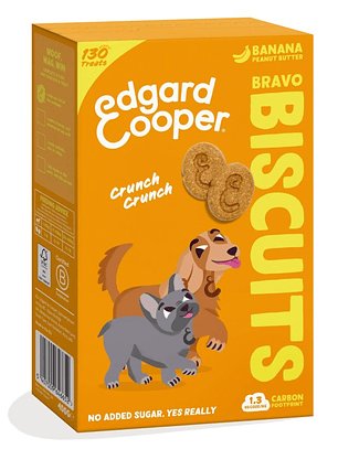 Edgar & Cooper Galletas de Plátano y Crema de Cacahuete 400 Gr