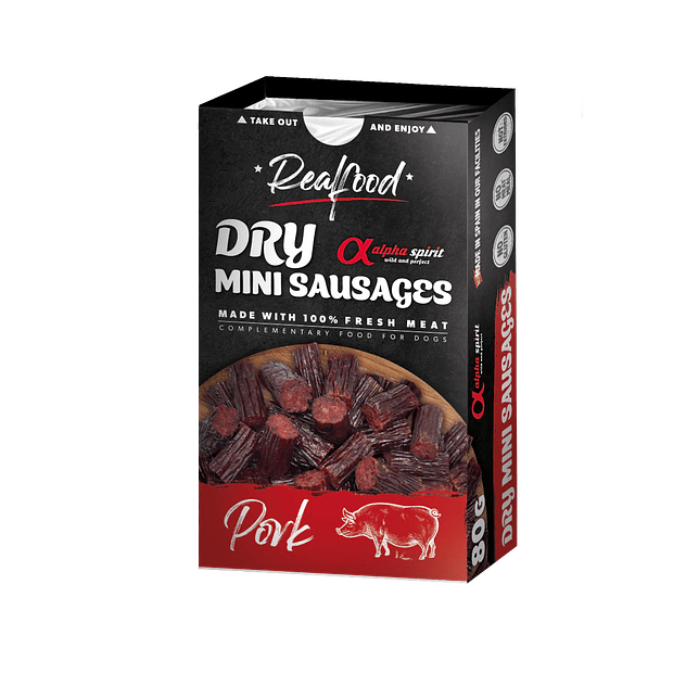 Mini Salchicha Curada de Cerdo para Perros 1