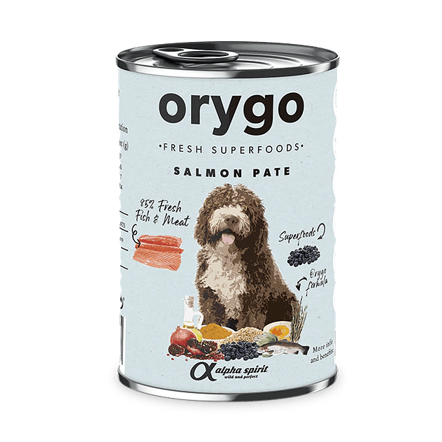 Orygo Paté de Salmón Con Arándanos para Perros 1