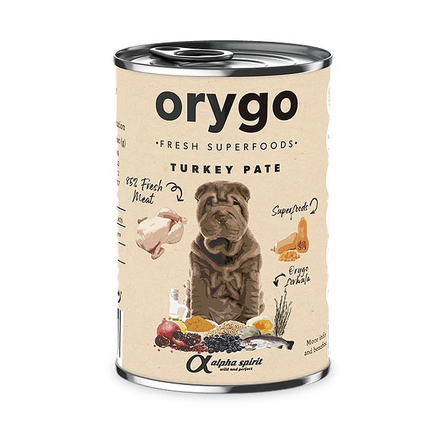 Orygo - Paté de Pavo Con Calabaza para Perros 1