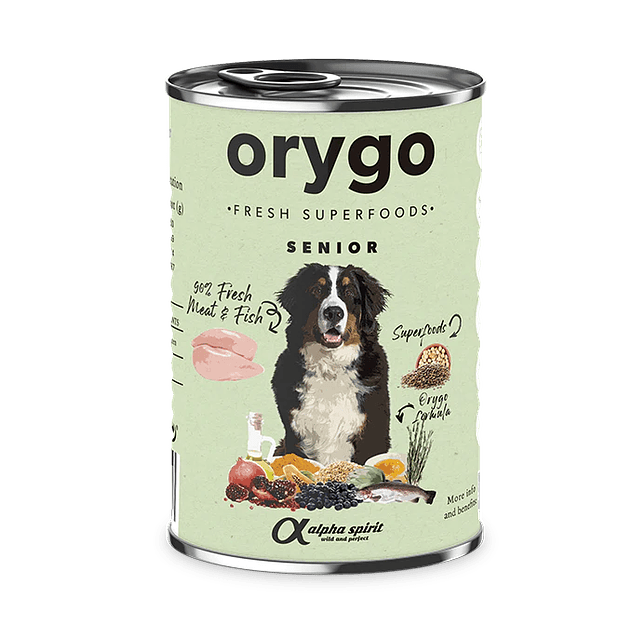Orygo - Paté Pollo Con Legumbres para Perros Senior 1