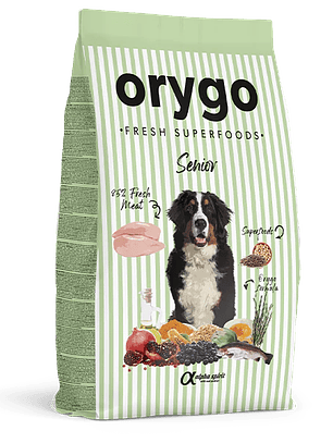 Orygo - Alimento de Pollo con Legumbres para Perros Senior