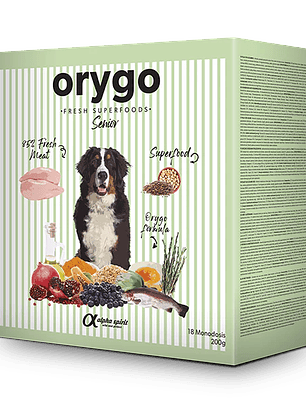 Orygo - Alimento de Pollo con Legumbres para Perros Senior