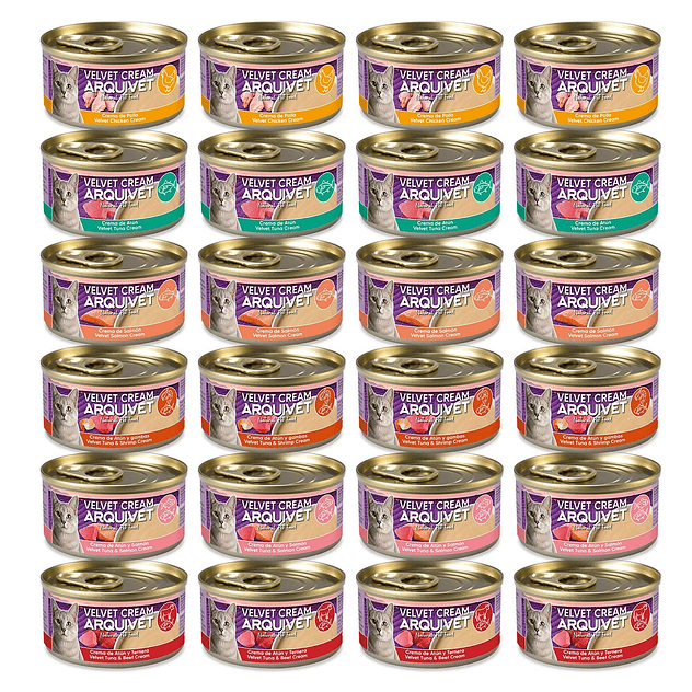 Arquivet Latas de crema (6 recetas) - Variety pack - Velvet Cream 2