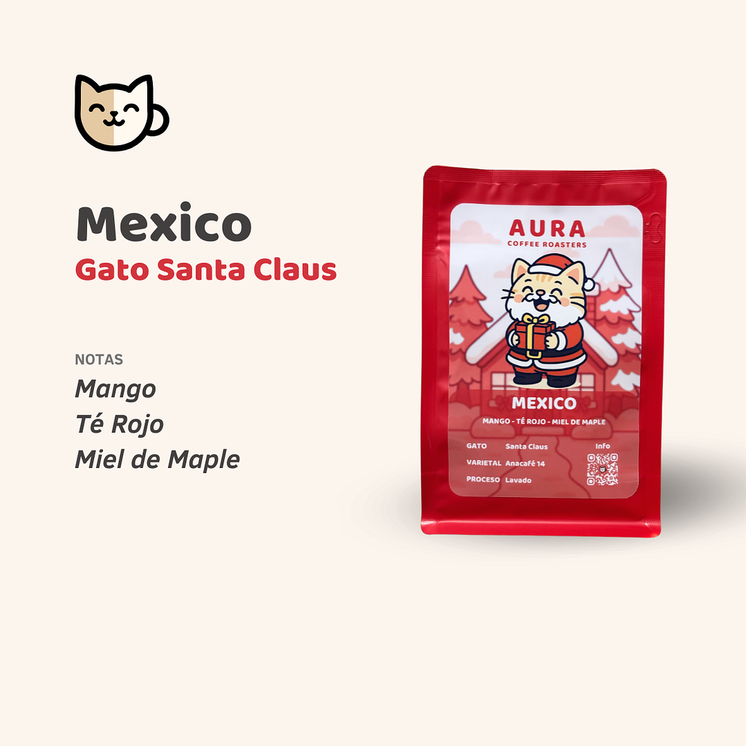 Café - Gato Santa Claus 1