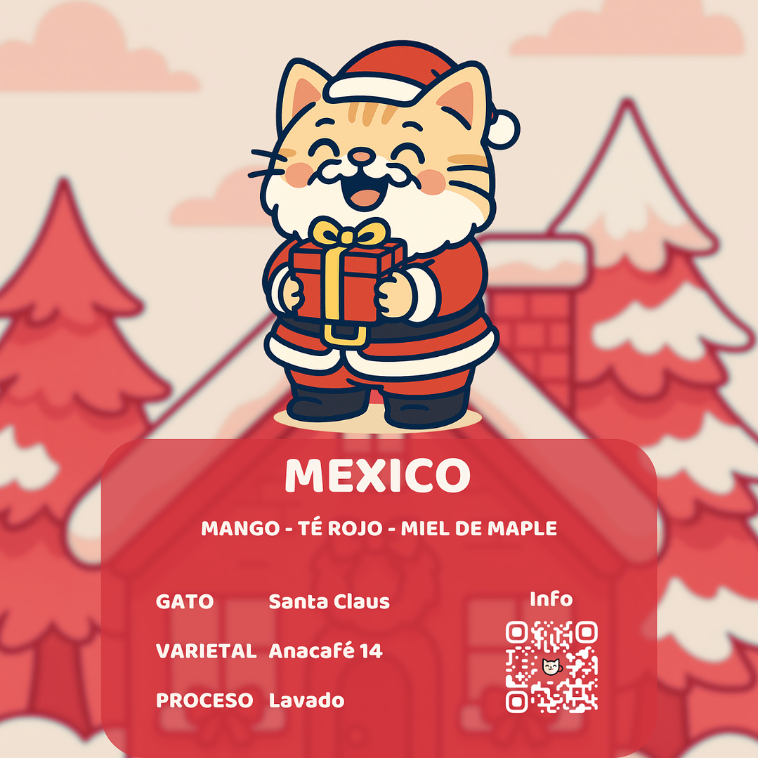 Café - Gato Santa Claus 3