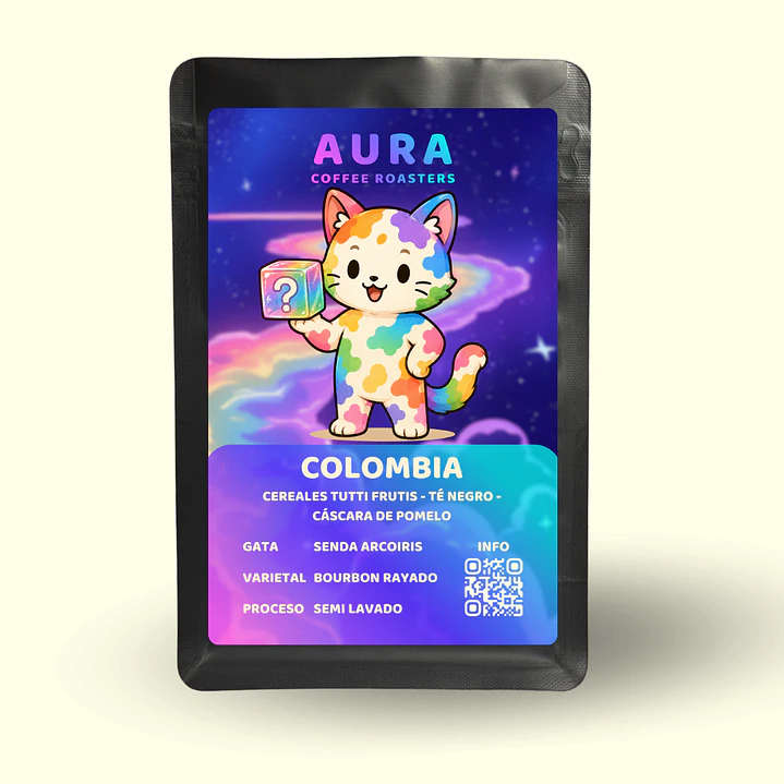 Café - Gata Senda Arcoíris 1