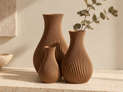 Vasos decorativos cobre