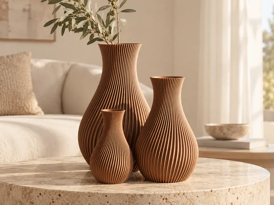 Vasos decorativos cobre 2