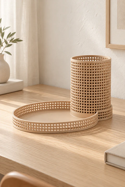 Porta-lápis com organizador 