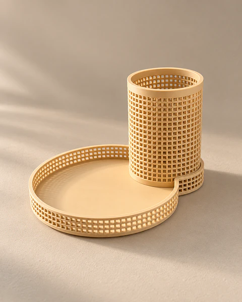 Pencil holder with organizer