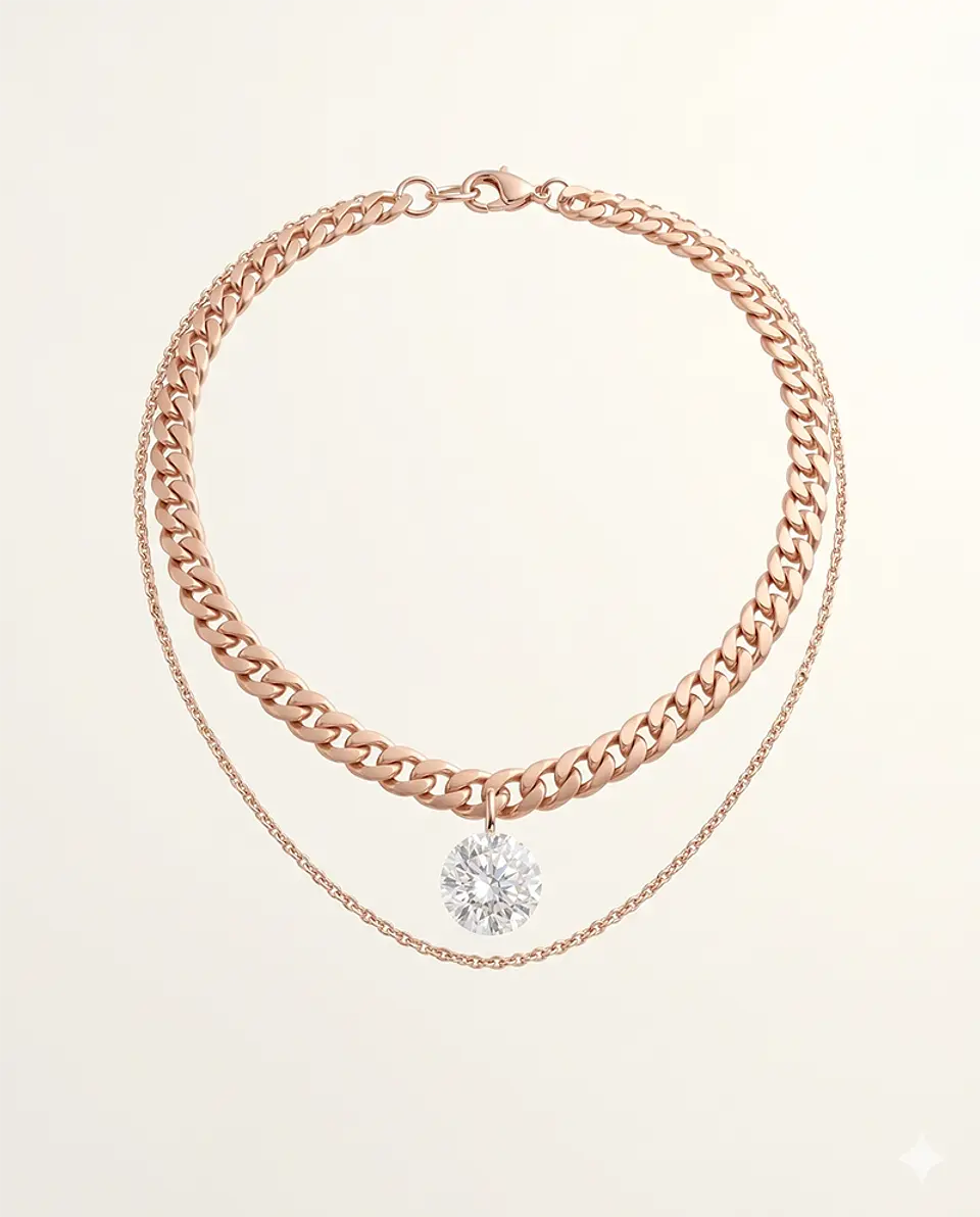 Glow Layered Choker 1