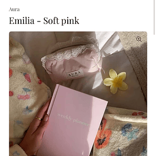 Estuche lapicero- soft pink