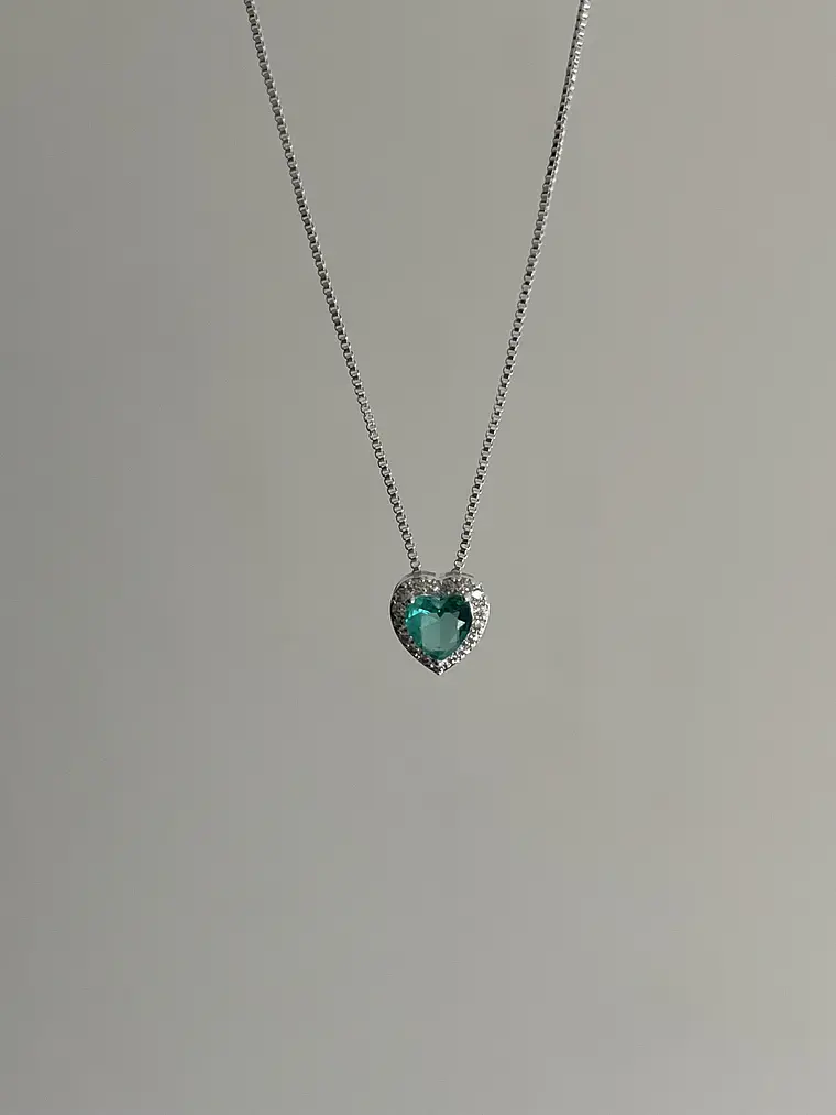 Collar Sweet Heart Green 1