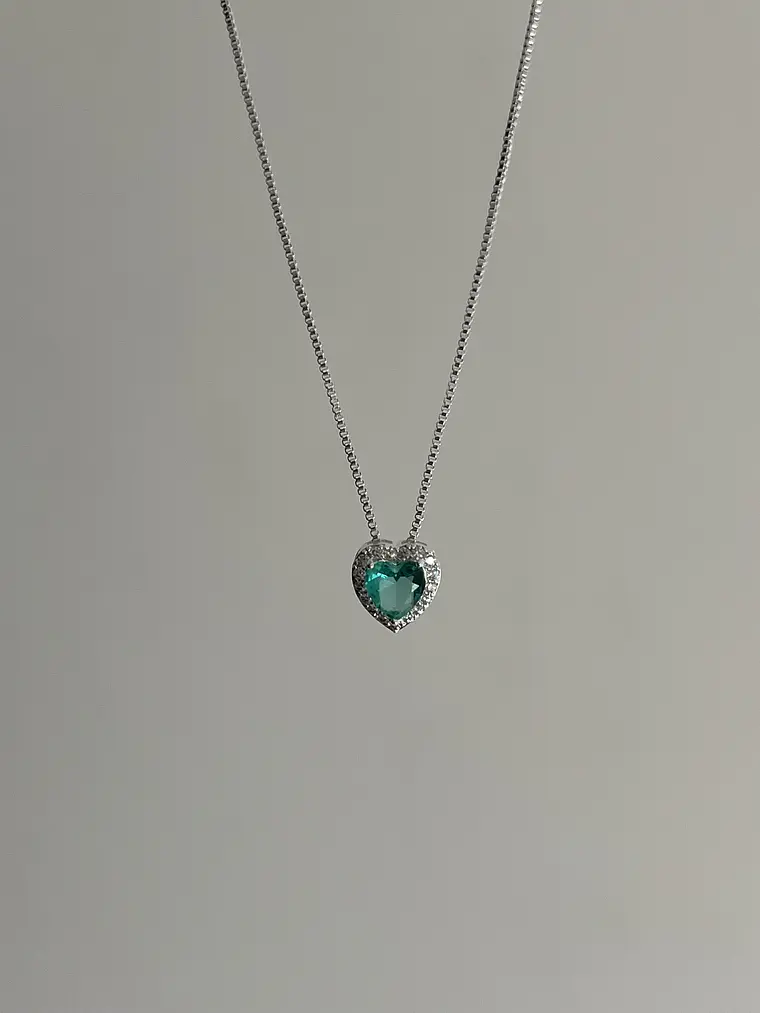 Collar Sweet Heart Green 2