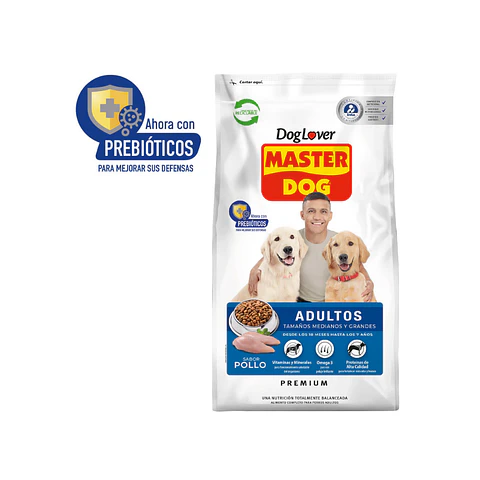 Alimento Master Dog Perro Adulto Sabor Pollo - 18kg
