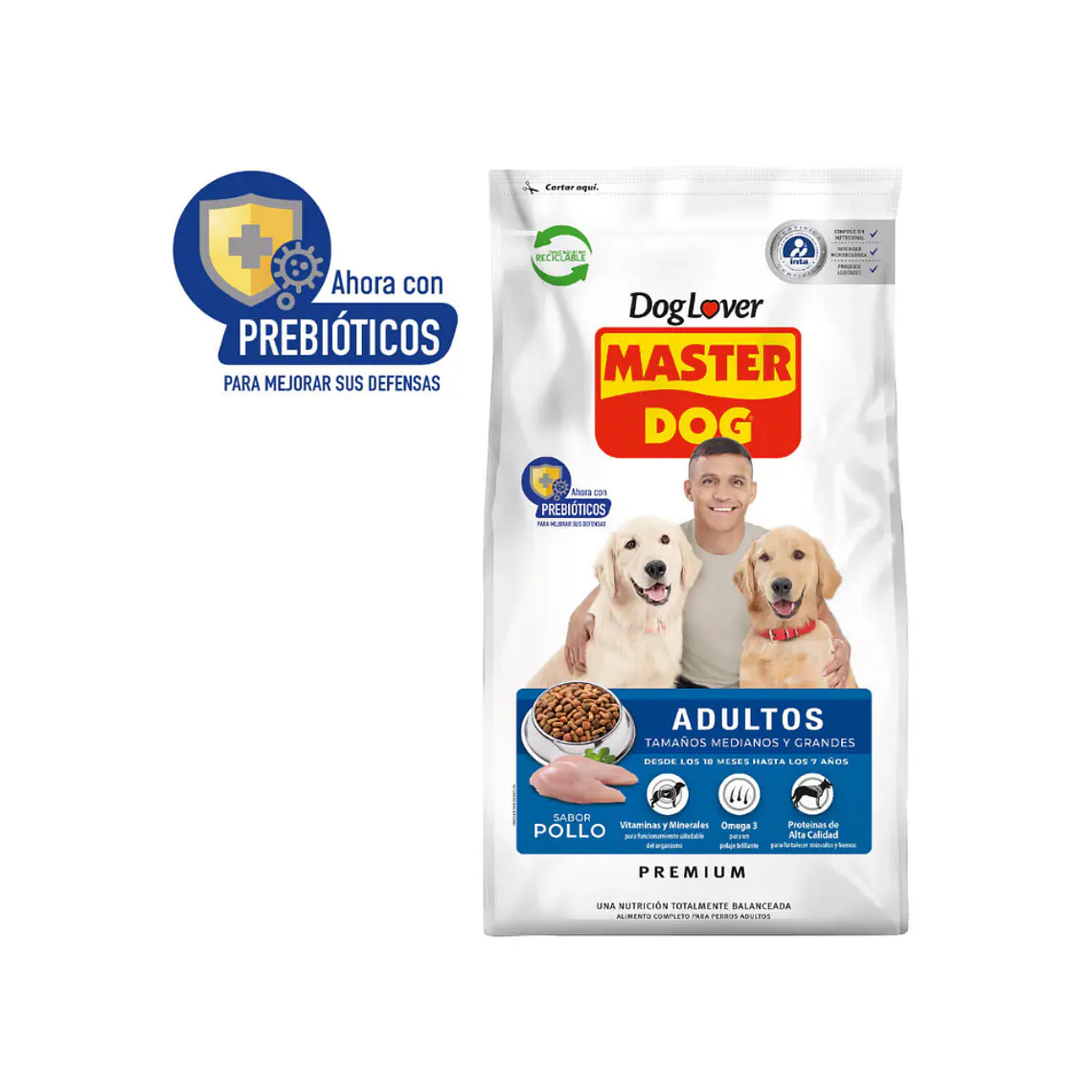 Alimento Master Dog Perro Adulto Sabor Pollo - 18kg 1