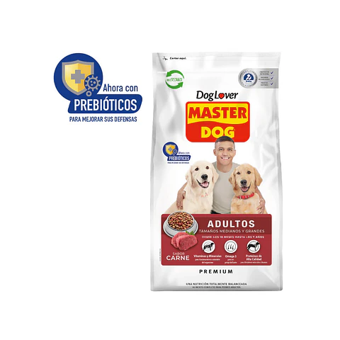 Alimento Master Dog Perro Adulto Sabor Carne - 18kg