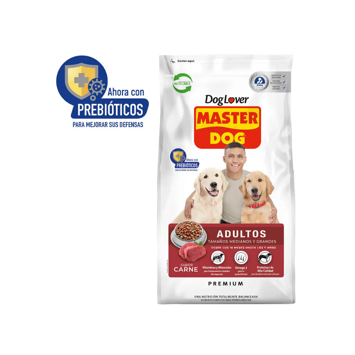 Alimento Master Dog Perro Adulto Sabor Carne - 18kg 1