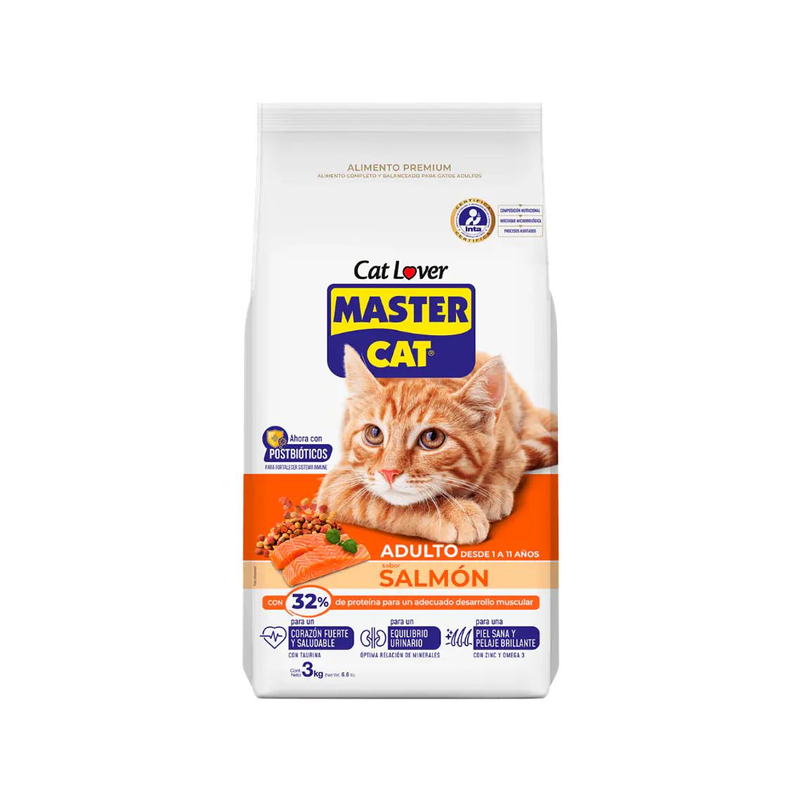 Alimento Master Cat Gato Adulto Sabor Salmon - 20kg 1