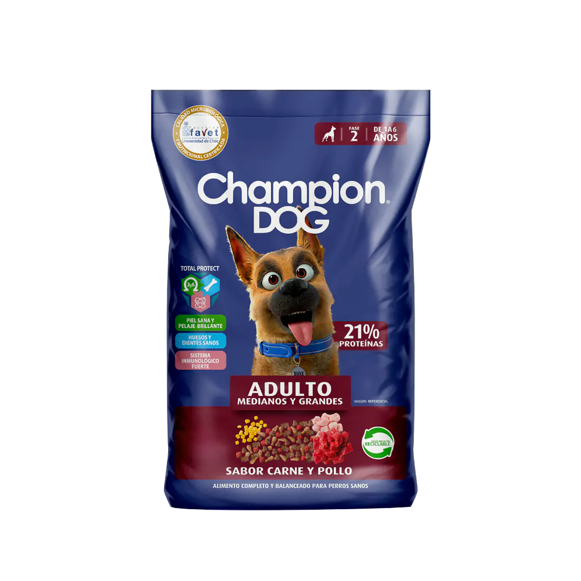 Alimento Champion Dog Perro Adulto Mediano Grande - 18kg 1