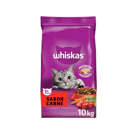 Alimento Whiskas Gato Adulto Sabor Carne - 10kg