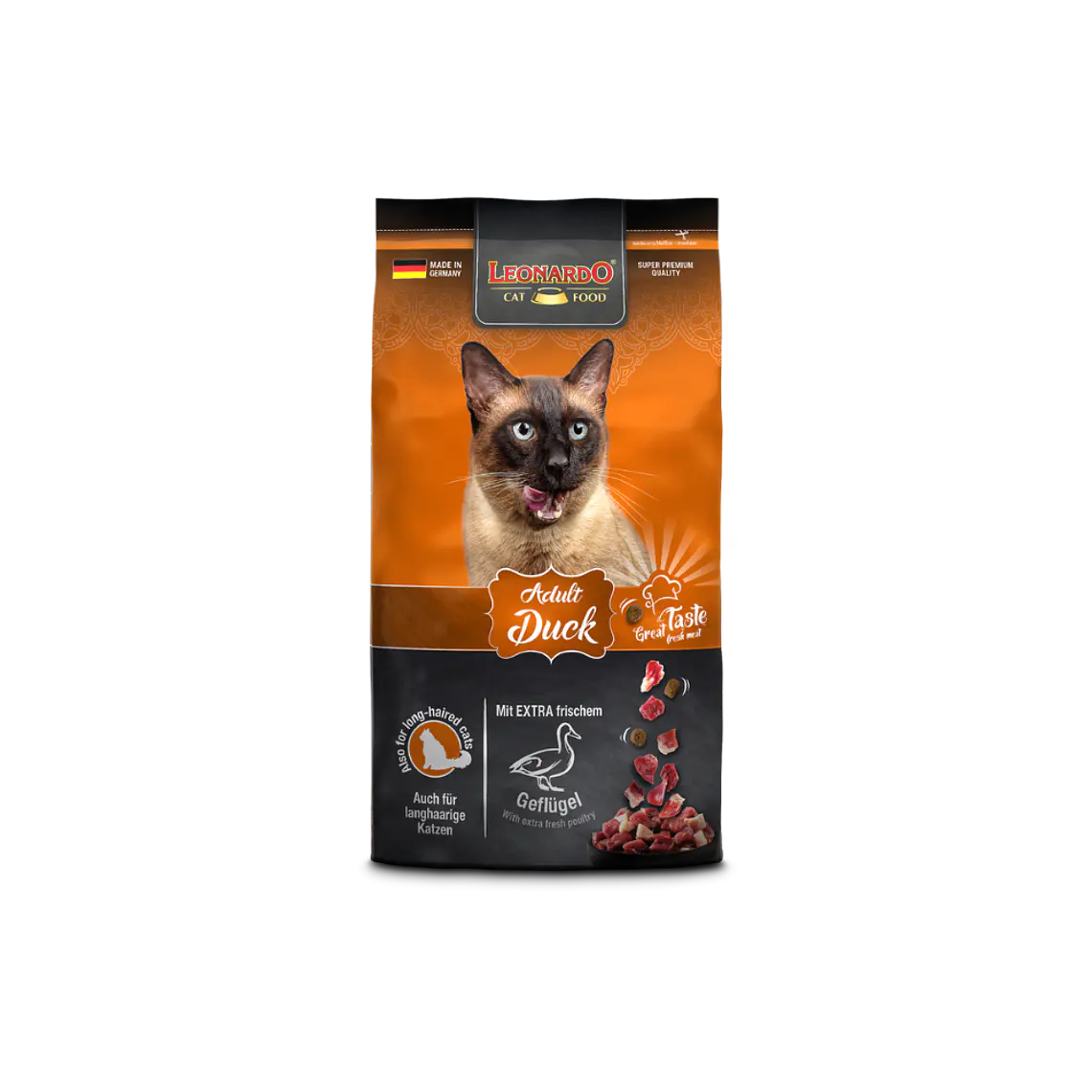 Alimento Leonardo Gato Adulto Duck - 7,5kg 1