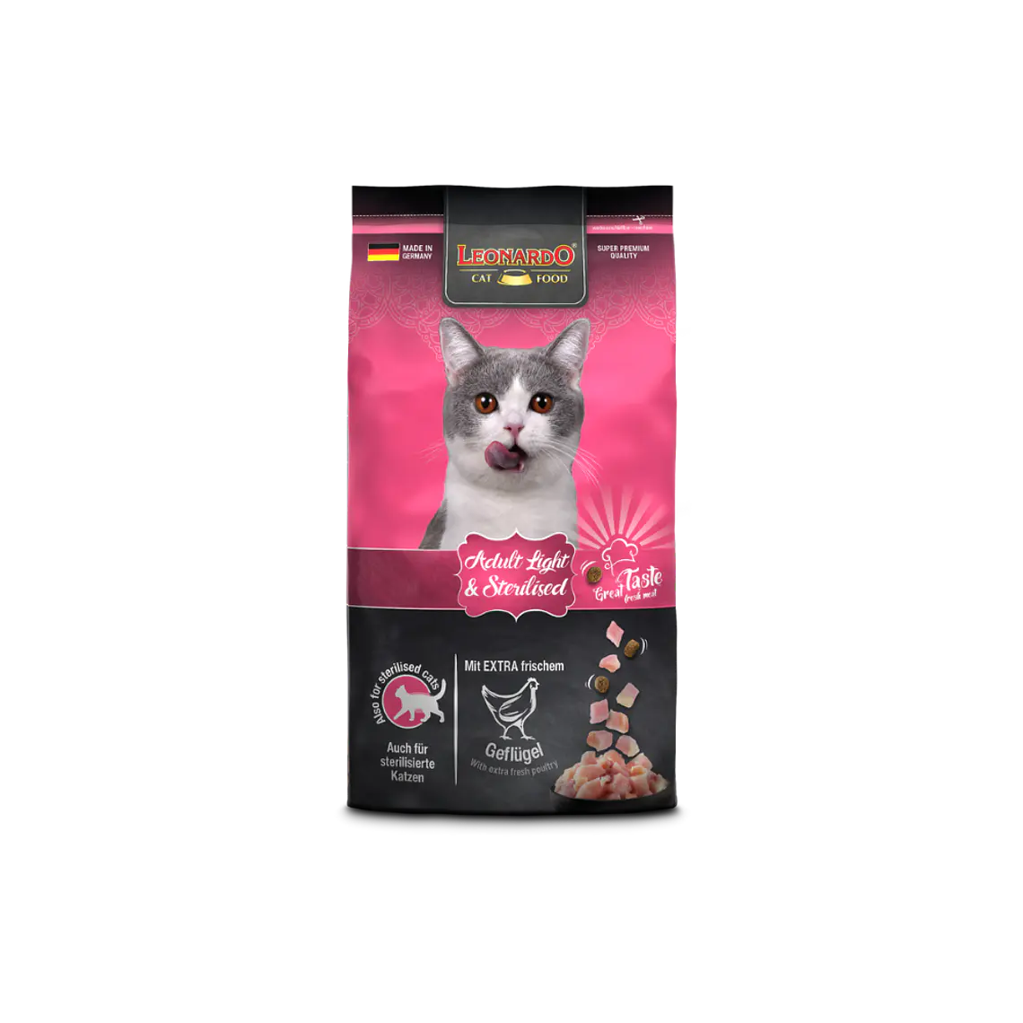 Alimento Leonardo Gato Adulto Light y Sterilised - 7.5kg 1