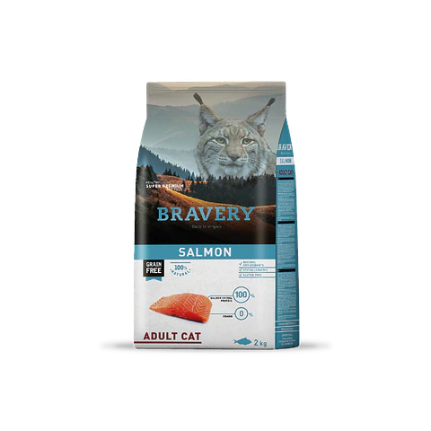 Alimento Bravery Gato Adulto Salmon - 2kg