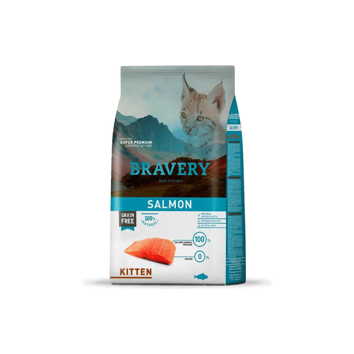 Alimento Bravery Gato Kitten Salmon - 2kg 1