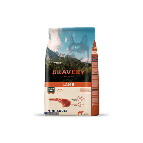 Alimento Bravery Perro Mini Adulto Lamb - 2kg