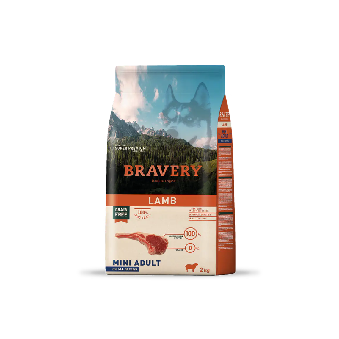 Alimento Bravery Perro Mini Adulto Lamb - 2kg 1