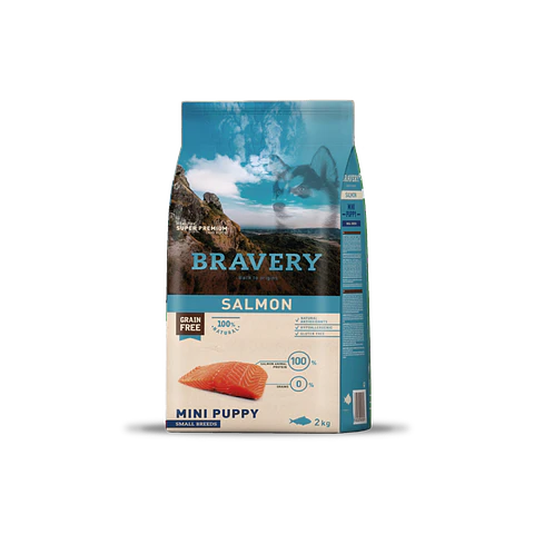 Alimento Bravery Perro Mini Puppy Salmon - 2kg