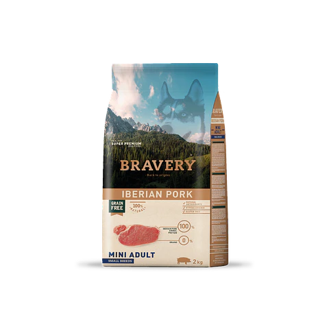 Alimento Bravery Perro Mini Adulto Iberian Pork - 2kg
