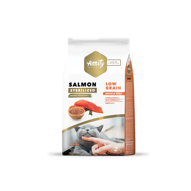 Alimento Amity Gato Sterilized Salmon - 2kg 1