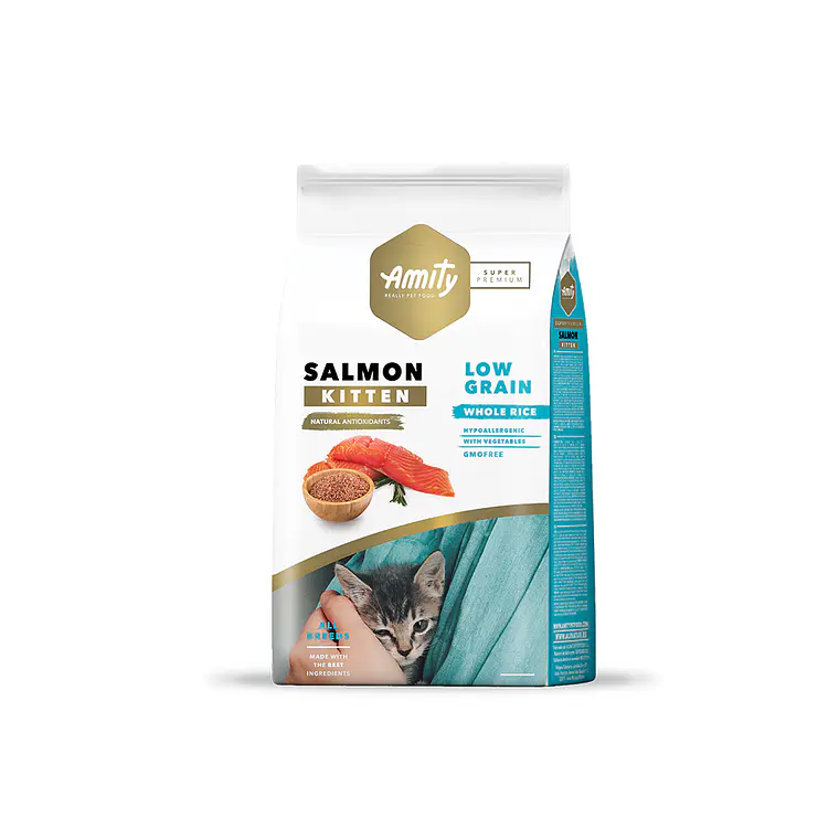 Alimento Amity Gato Kitten Salmon - 2kg 1