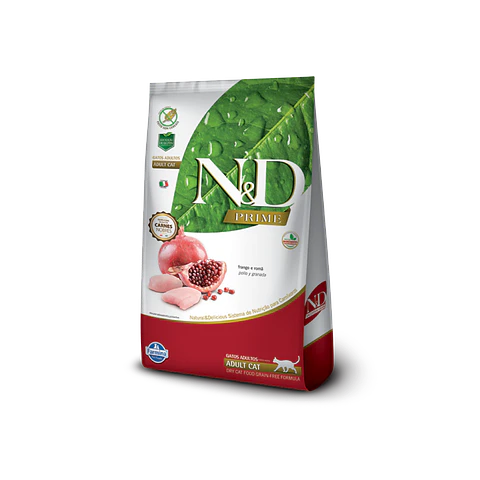 Alimento N&D Gato Adulto Pollo Granada - 7.5kg 