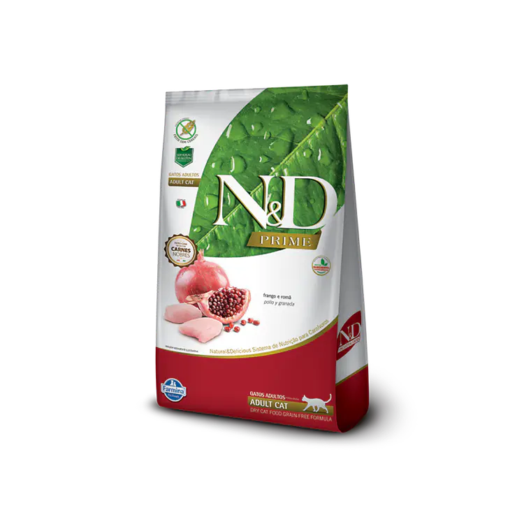Alimento N&D Gato Adulto Pollo Granada - 7.5kg  1