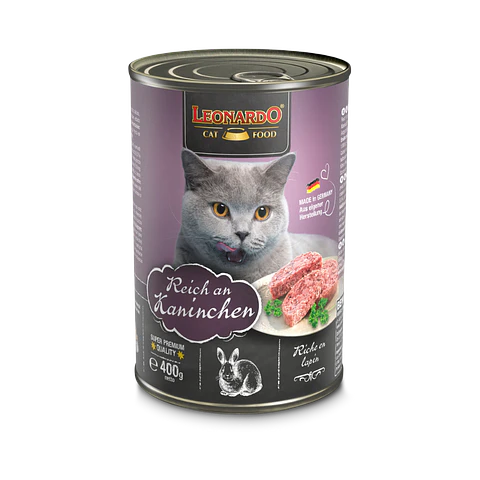 Lata Leonardo Sabor Conejo - 400gr